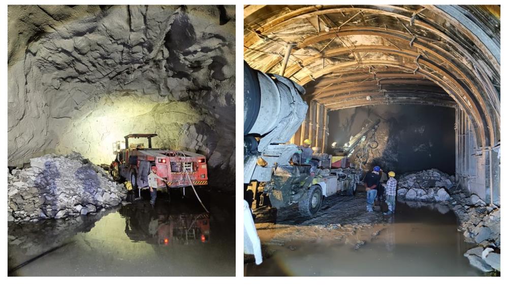 Branch Tunnel leading to draft tube 2 & 3