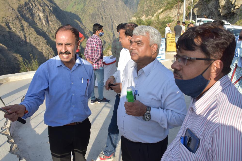 Site Visit of Sh. R.P. Goel (Dirctor-Finance) at Kwar HEP on 28-29-08-2021