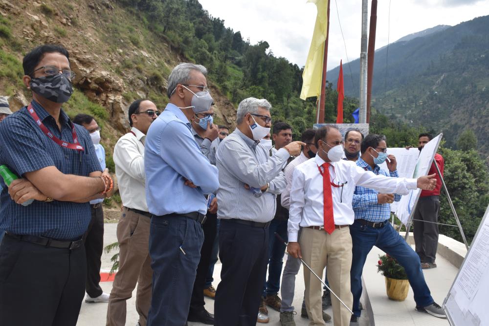 SITE VISIT OF CMD, NHPC TO KWAR HEP ON 26.06.2021