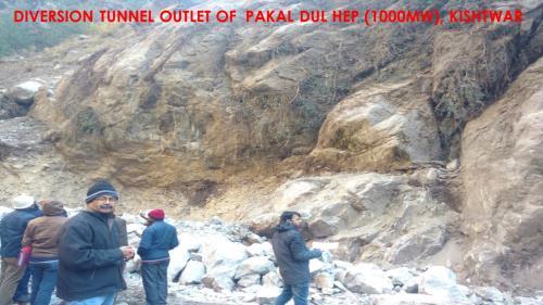 Site Visit of CE (Design) at Pakal Dul HEP (1000MW), Kishtwar
