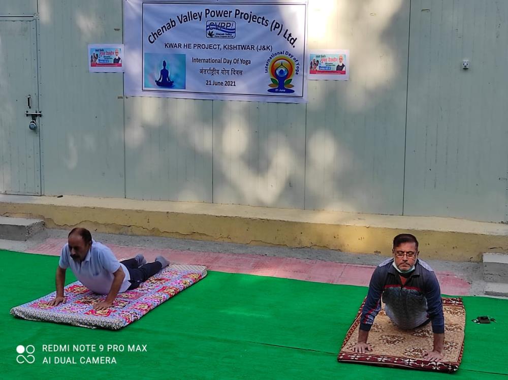 International Yoga Day on 21-06-2021 at KWAR HEP