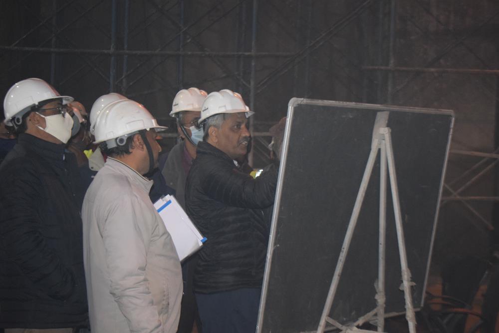 Visit of Sh.Y.K.Chaubey ,Director(Technical), NHPC Ltd to CVPPPL Projects