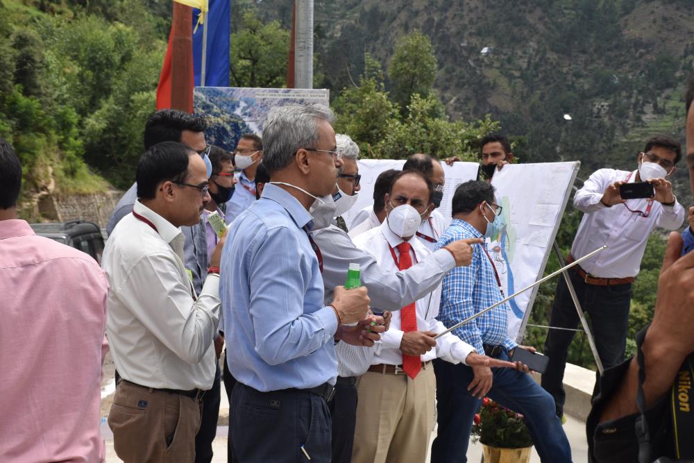 SITE VISIT OF CMD, NHPC TO KWAR HEP ON 26.06.2021