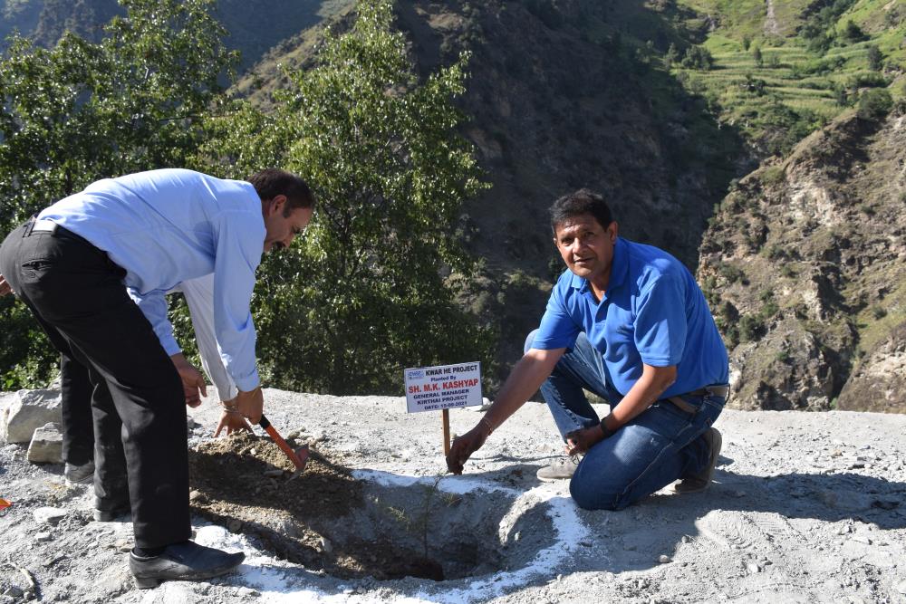 Site Visit of Sh. A.K. Choudhary, Managing Director, CVPPPL at Kwar HEP on 14-15-09-2021