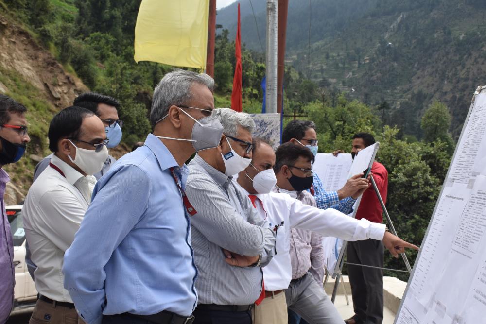 SITE VISIT OF CMD, NHPC TO KWAR HEP ON 26.06.2021