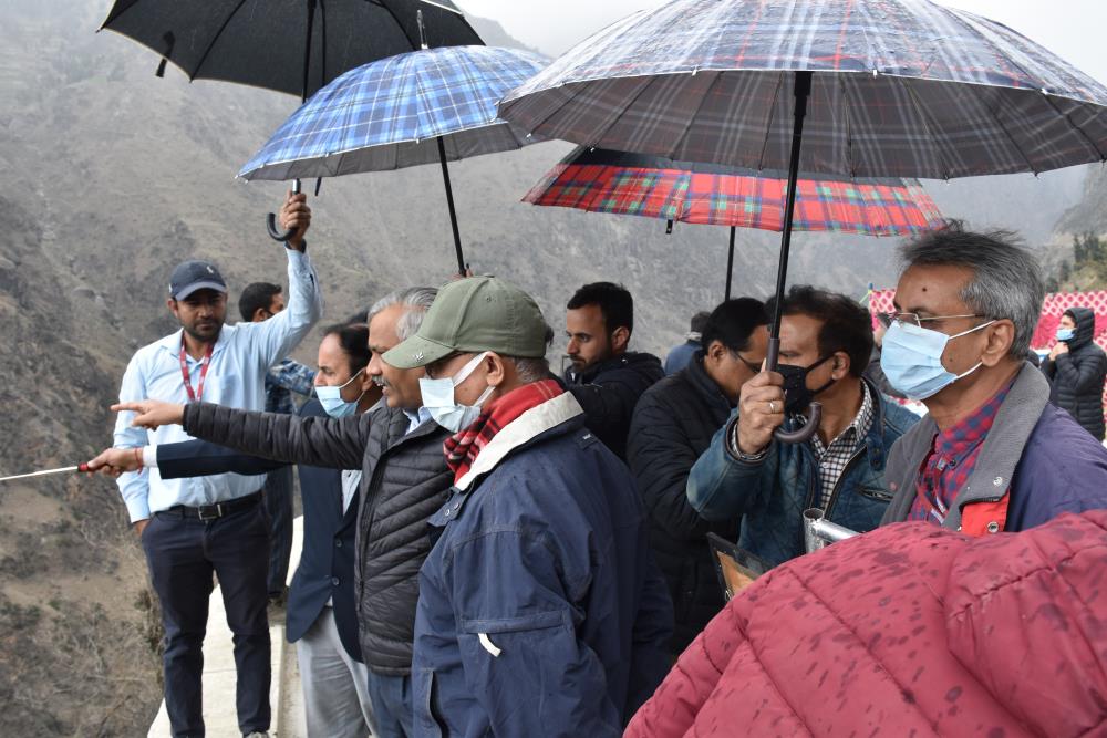 SITE VISIT OF DIRECTOR (TECHNICAL) SH. Y.K. CHAUBEY AND MD-CVPPPL SH. A.K. CHOUDHARY ALONGWITH OTHER SR. OFFICERS ON 10-03-2021