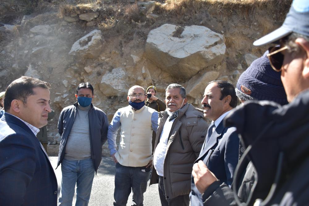 SITE VISIT OF FOREST CONSERVATOR CHENAB CIRCLE SH. SATPAL PAKHRU-(IFS) along with Forest Officers etc.