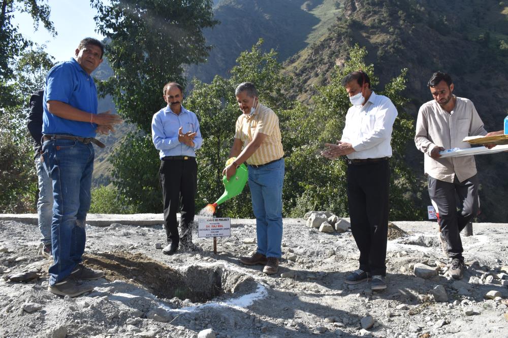 Site Visit of Sh. A.K. Choudhary, Managing Director, CVPPPL at Kwar HEP on 14-15-09-2021