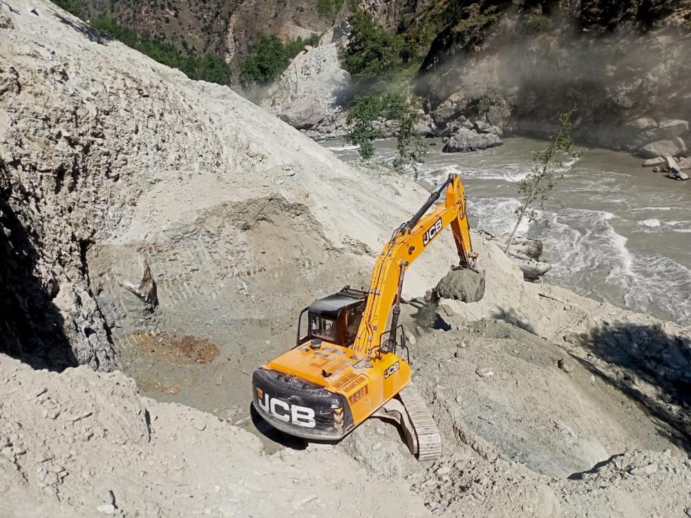 BRIDGE WORK ON LEFT ABUTMENT