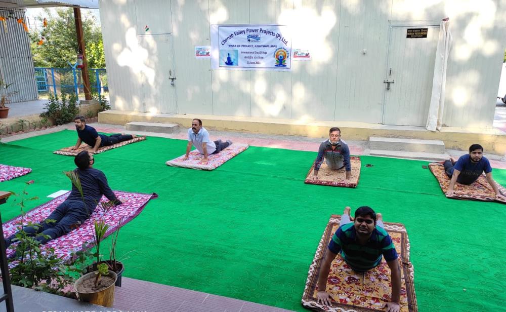 International Yoga Day on 21-06-2021 at KWAR HEP