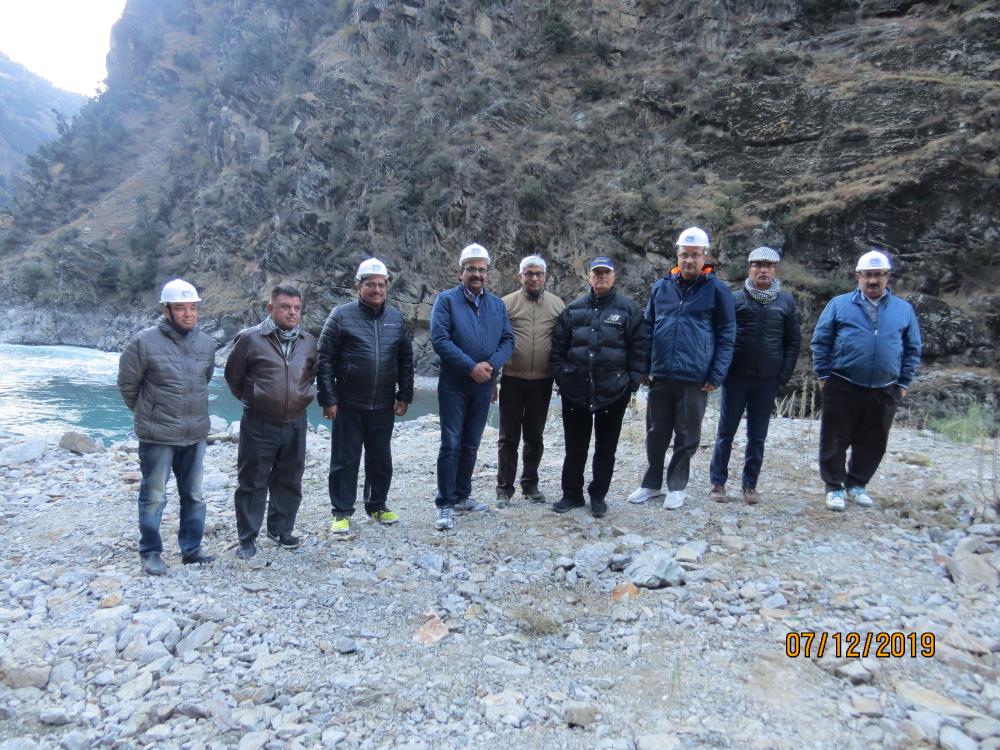 Visit of CMD NHPC, Chairman CVPPPL and MD CVPPPL at Project sites