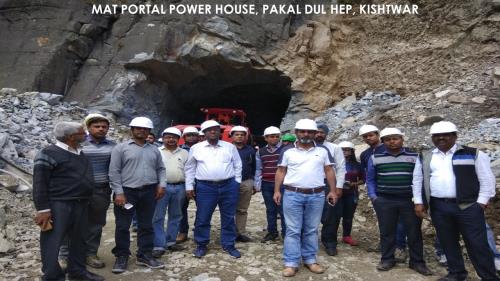 Site Visit of CE (Design) at Pakal Dul HEP (1000MW), Kishtwar
