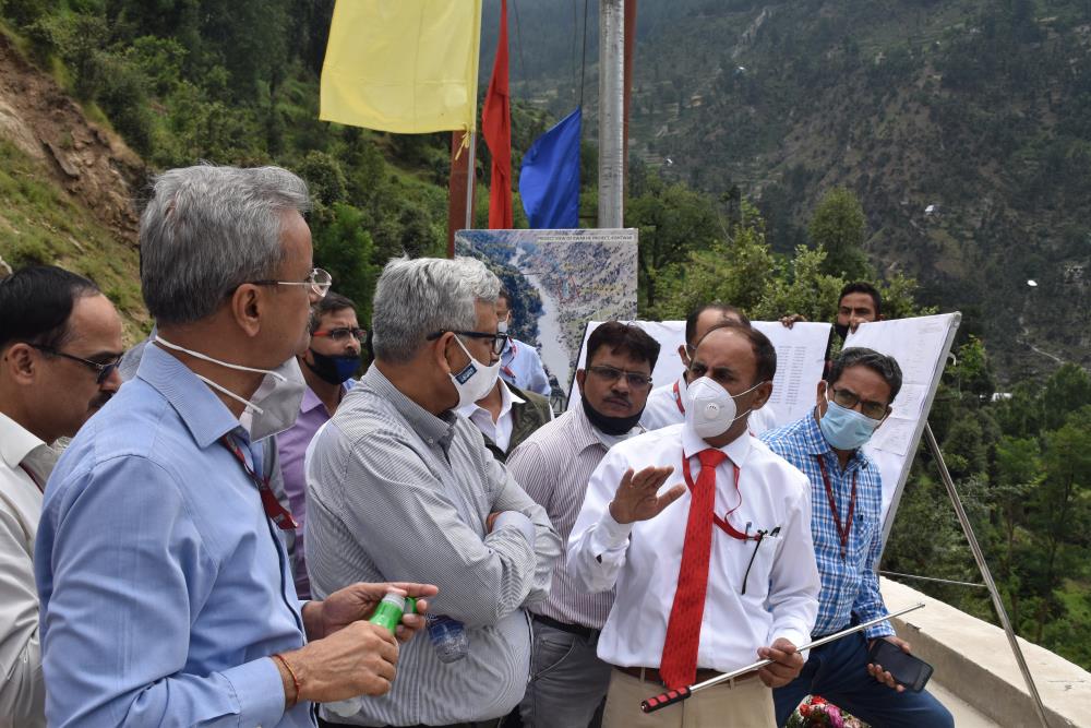 SITE VISIT OF CMD, NHPC TO KWAR HEP ON 26.06.2021