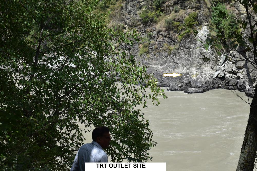 SITE VISIT TO PROPOSED BRIDGE LOCATION FOR TRT OUTLET ON LEFT BANK -17-09-2020