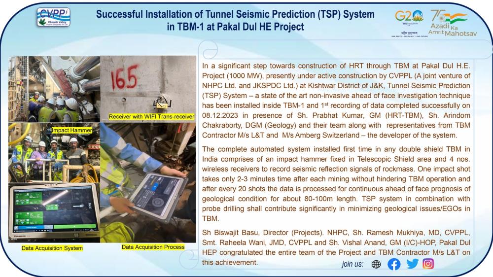 Successful Installation of Tunnel Seismic Predict...