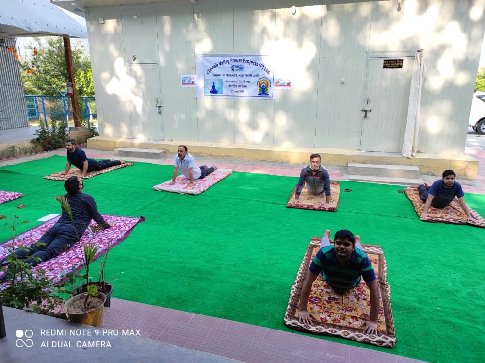 International Yoga Day on 21-06-2021 at KWAR HEP