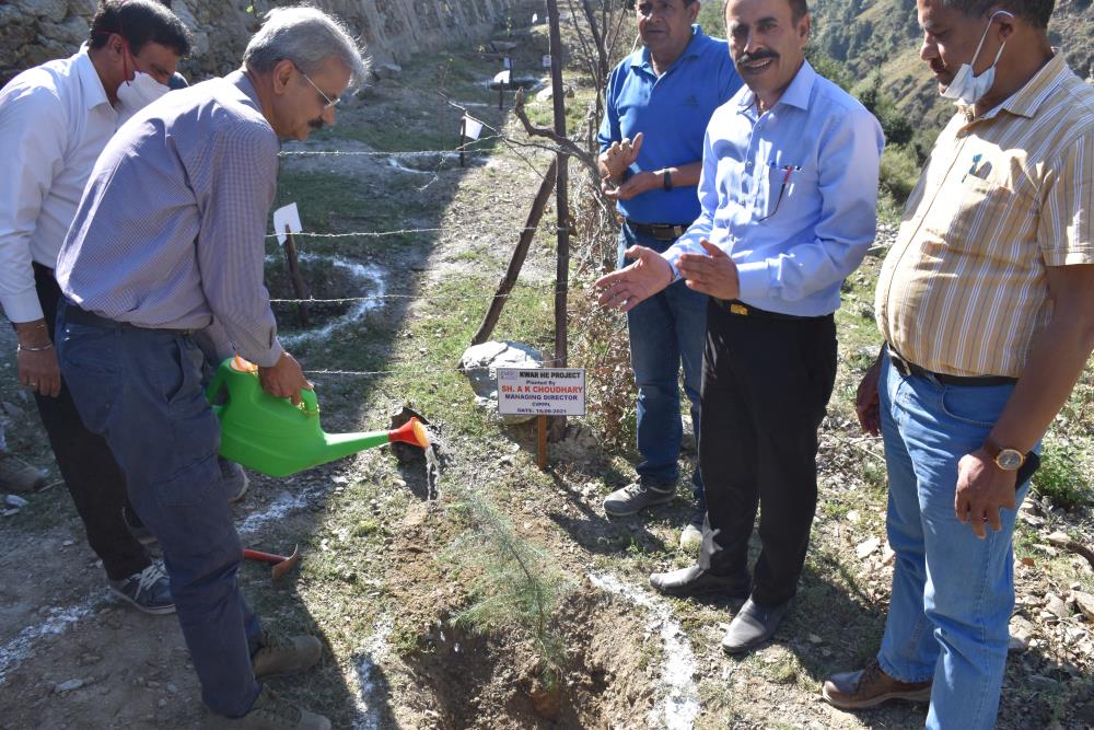 Site Visit of Sh. A.K. Choudhary, Managing Director, CVPPPL at Kwar HEP on 14-15-09-2021