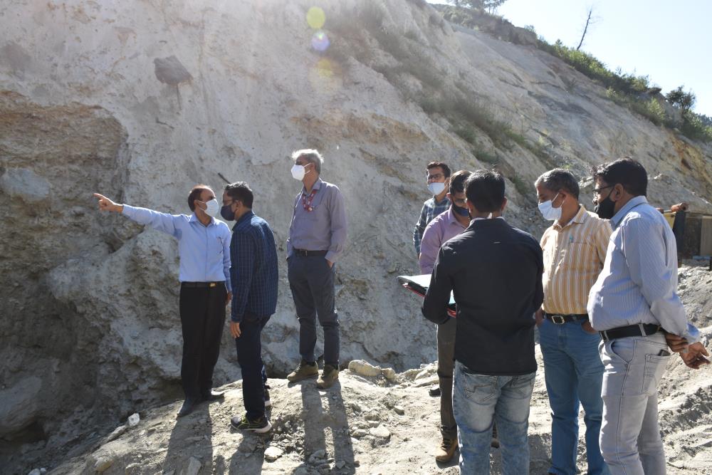 Site Visit of Sh. A.K. Choudhary, Managing Director, CVPPPL at Kwar HEP on 14-15-09-2021