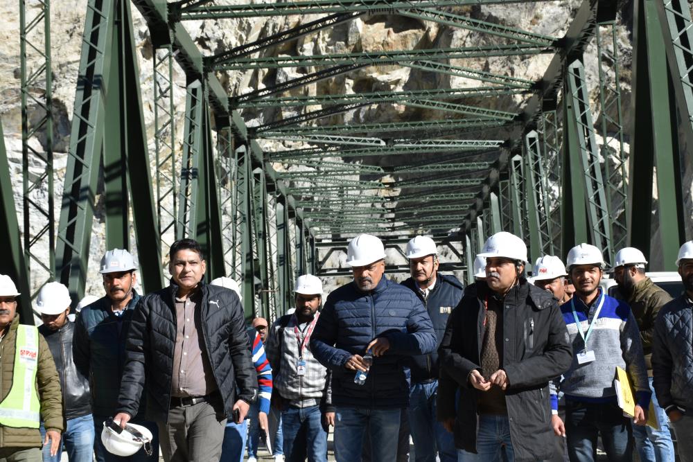 Director (Projects) NHPC Visit at Kwar H.E. Project (540MW), Kishtwar