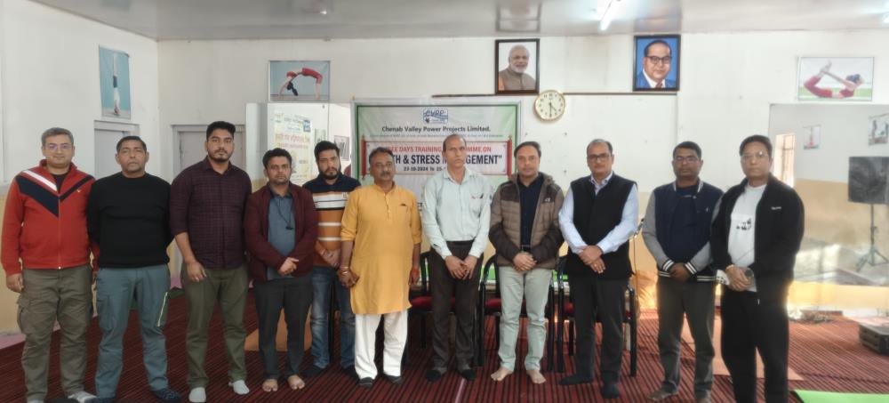 3 day training programme on "Health and Stress Management" from 23 to 25 October 20242024
