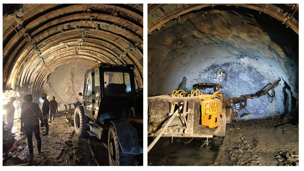 TRT-2 U/s & D/s from Intermediate Adit