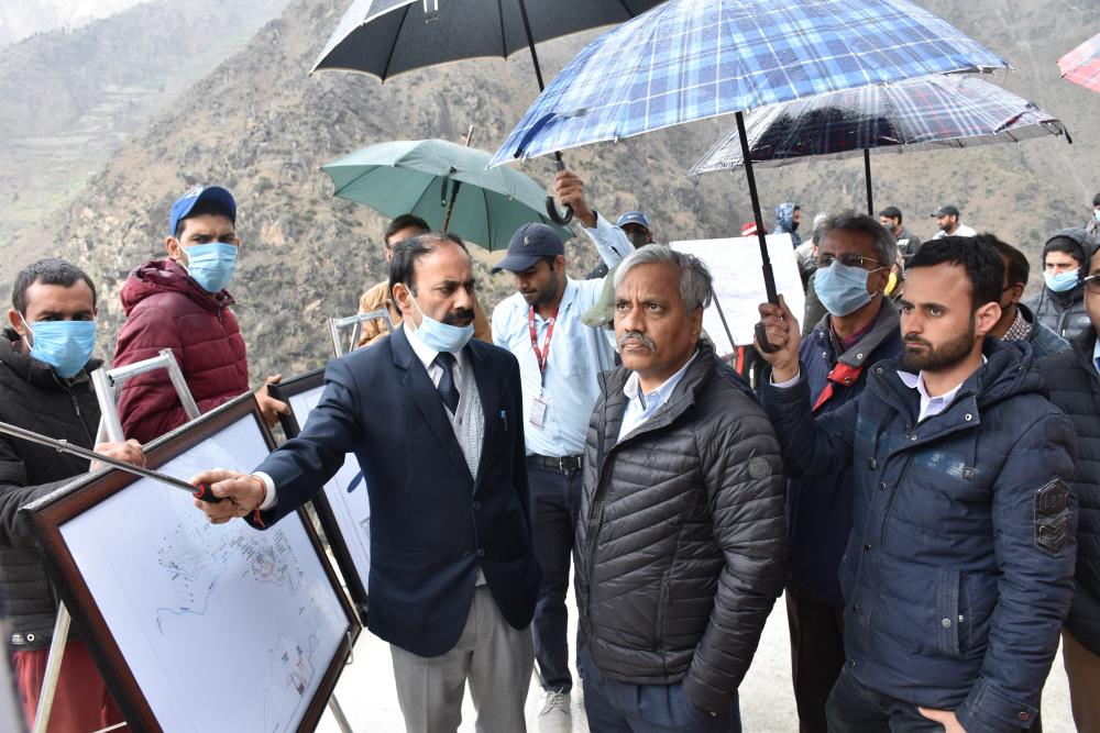 SITE VISIT OF DIRECTOR (TECHNICAL) SH. Y.K. CHAUBEY AND MD-CVPPPL SH. A.K. CHOUDHARY ALONGWITH OTHER SR. OFFICERS ON 10-03-2021