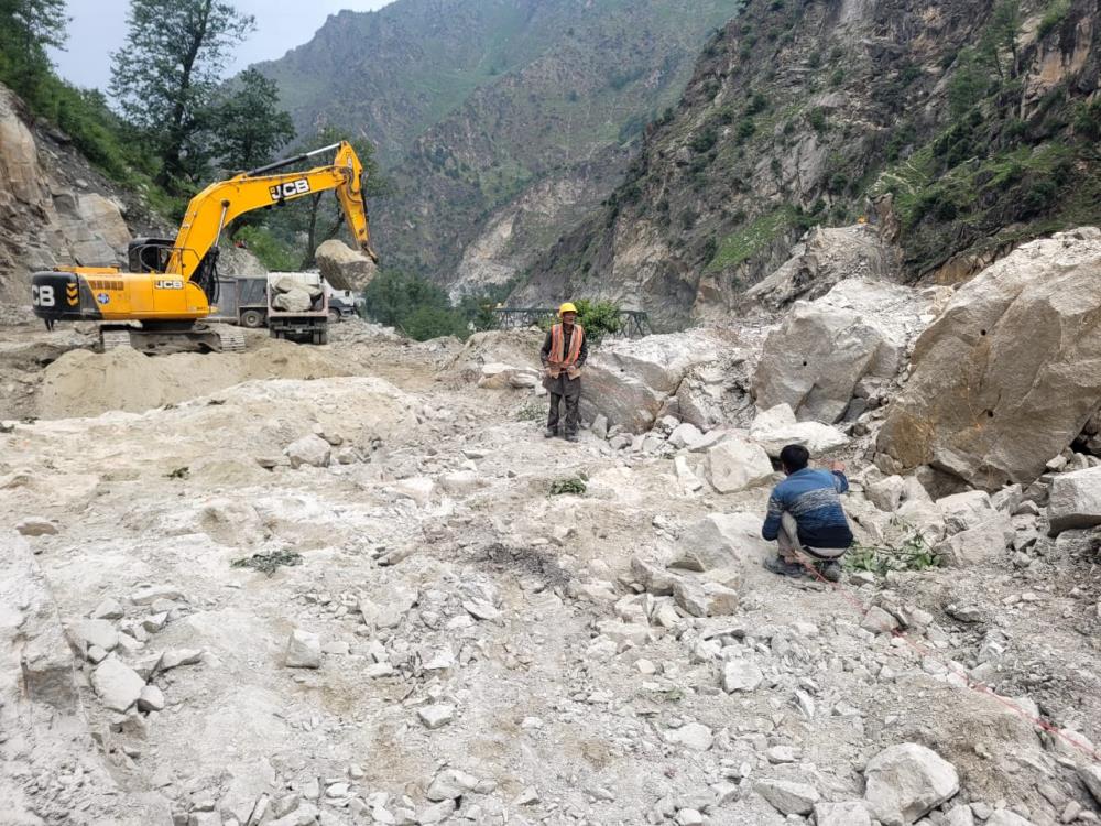 Dam Excavation work at DT Inlet road