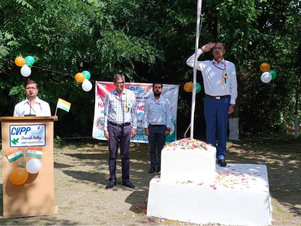 Celebration of 77th Independence Day at Kiru HE P...