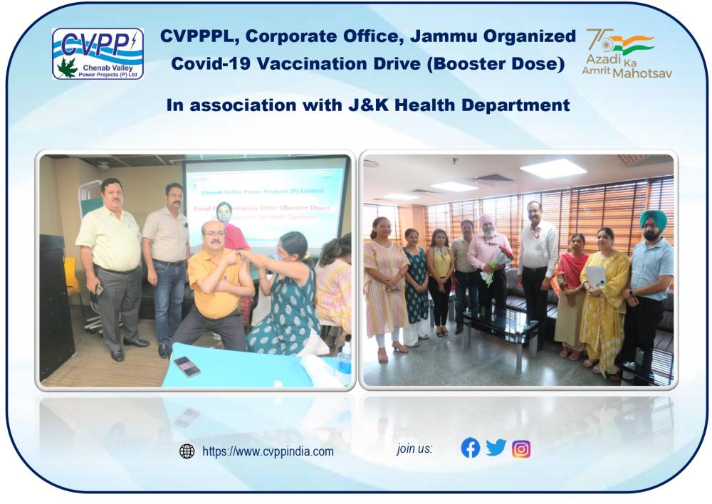CVPPPL, Corporate Office, Jammu Organized Covid-1...