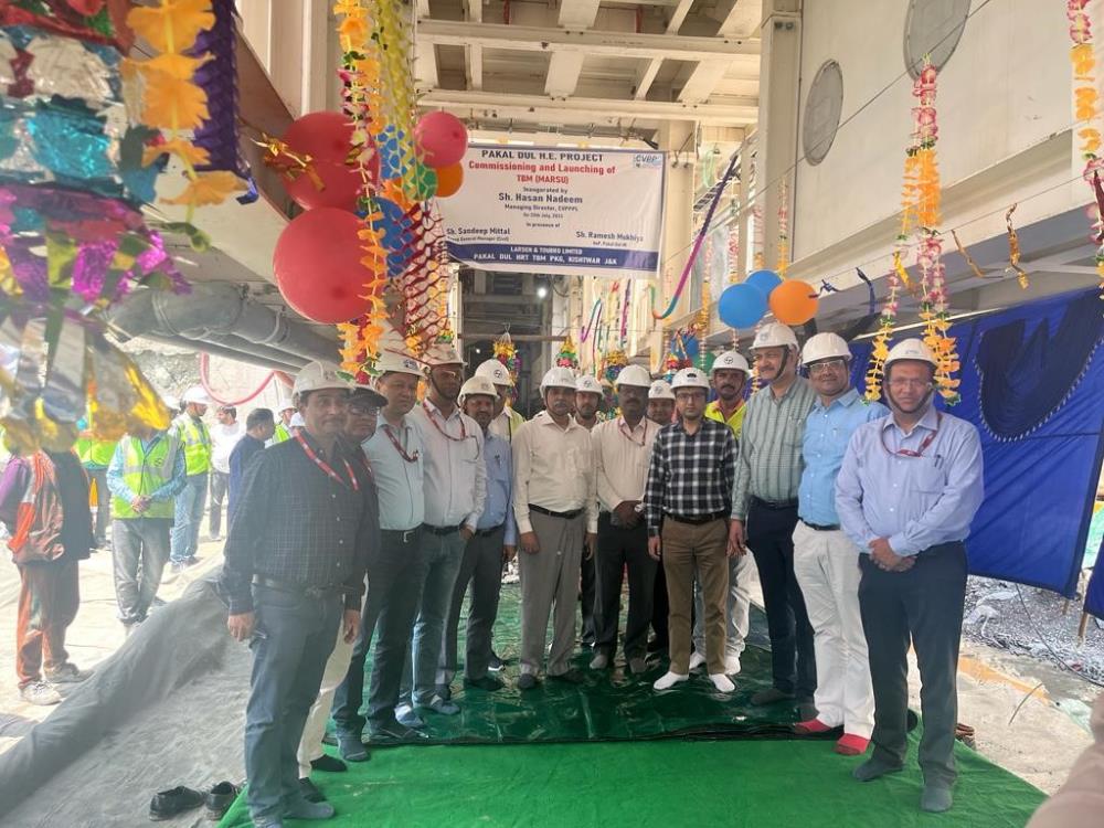 Launching of Tunnel Boring Machine-1 (Marsu) at P...