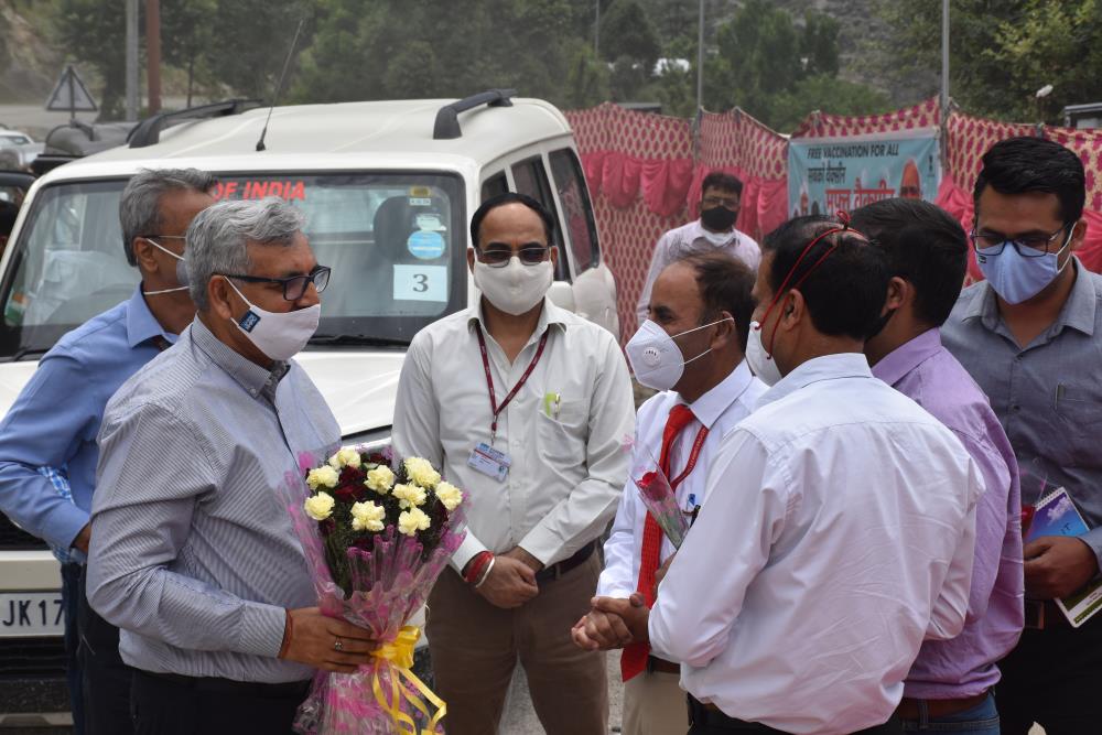 SITE VISIT OF CMD, NHPC TO KWAR HEP ON 26.06.2021