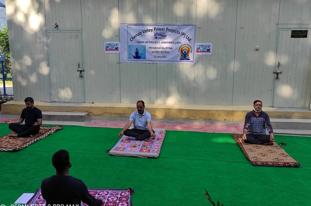 International Yoga Day on 21-06-2021 at KWAR HEP