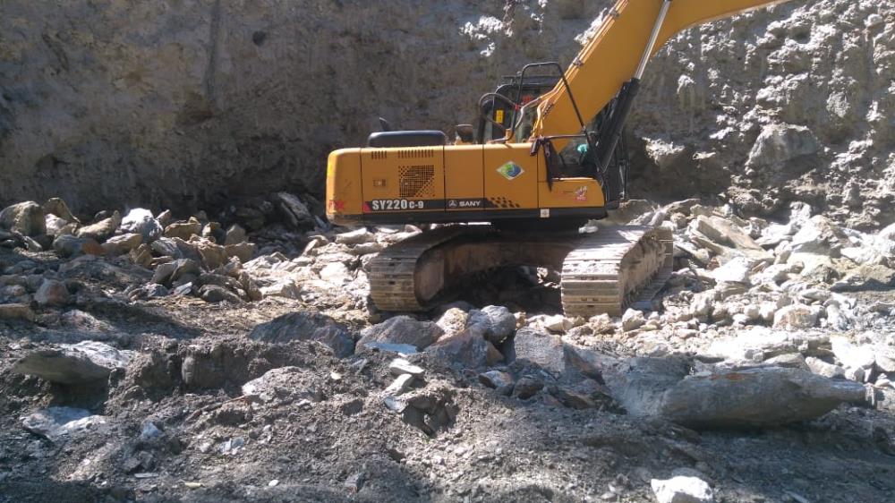 BRIDGE WORK ON LEFT ABUTMENT