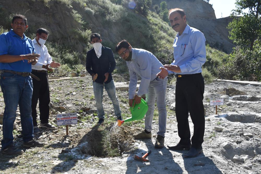 Site Visit of Sh. A.K. Choudhary, Managing Director, CVPPPL at Kwar HEP on 14-15-09-2021