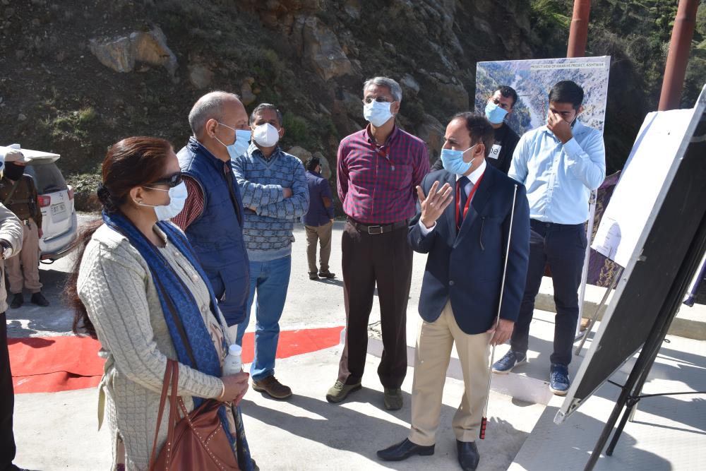 SITE VISIT OF CHAIRMAN-CVPPPL (SH. SURESH KUMAR, IAS-RETD.) AND MD-CVPPPL (SH. A.K. CHOUDHARY) ON 31-MARCH-2021