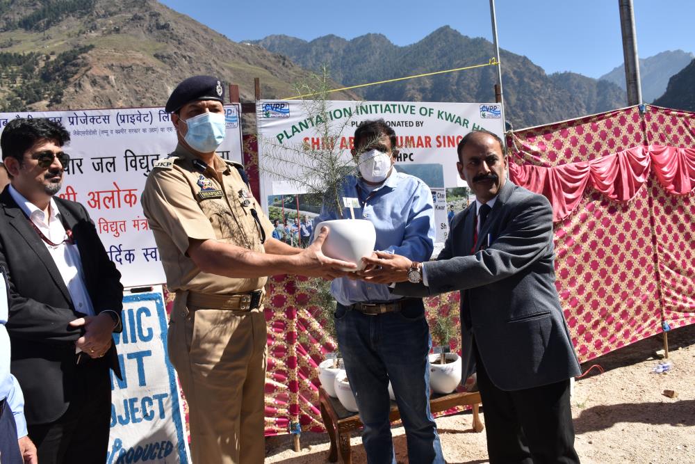 Kwar HEP Site Visit of Sh. Alok Kumar, Secretary Power, GOI, along with Joint Secretary- Distribution, CMD-NHPC, MD-CVPPPL and others Dignitaries & Sr. Officers on 07-10-2021