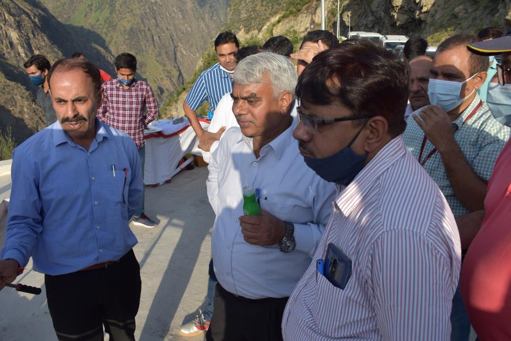 Site Visit of Sh. R.P. Goel (Dirctor-Finance) at Kwar HEP on 28-29-08-2021