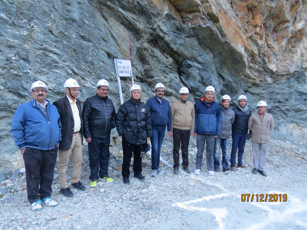 Visit of CMD NHPC, Chairman CVPPPL and MD CVPPPL at Project sites