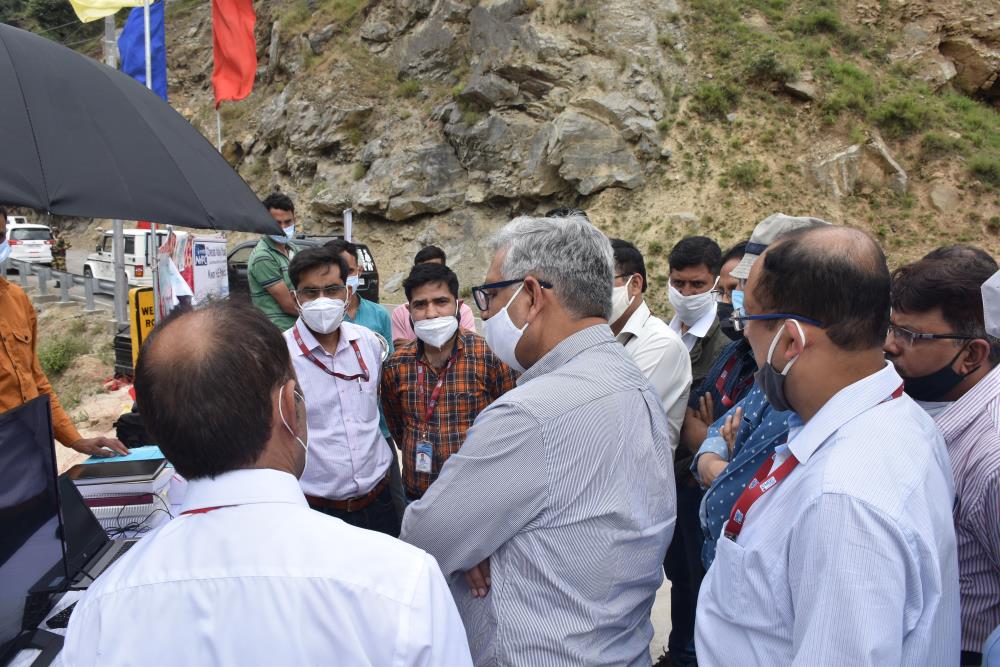 SITE VISIT OF CMD, NHPC TO KWAR HEP ON 26.06.2021