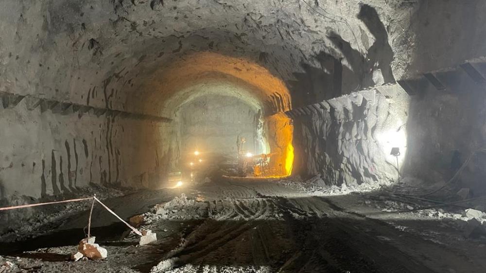 Drilling for installation of Rock bolts in Power House