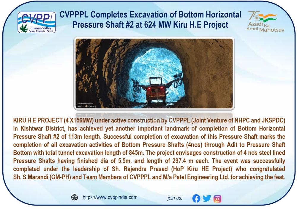 CVPPPL Completes Excavation of Bottom Horizontal ...