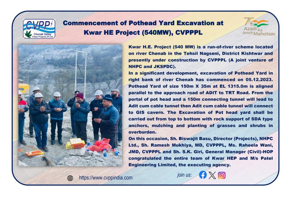 Commencement of Pothead Yard Excavation at Kwar H...