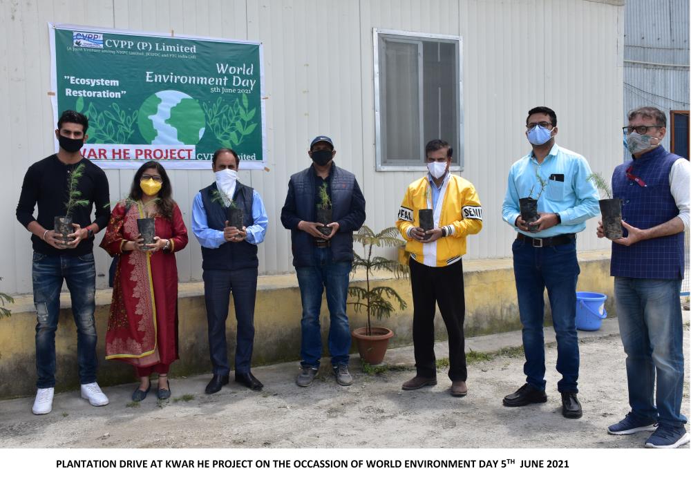 CELEBRATION OF WORLD ENVIRONMENT DAY 2021 AT KWAR HEP