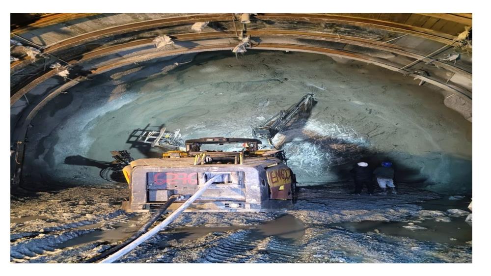 TRT 2 U/s from Intermediate Adit