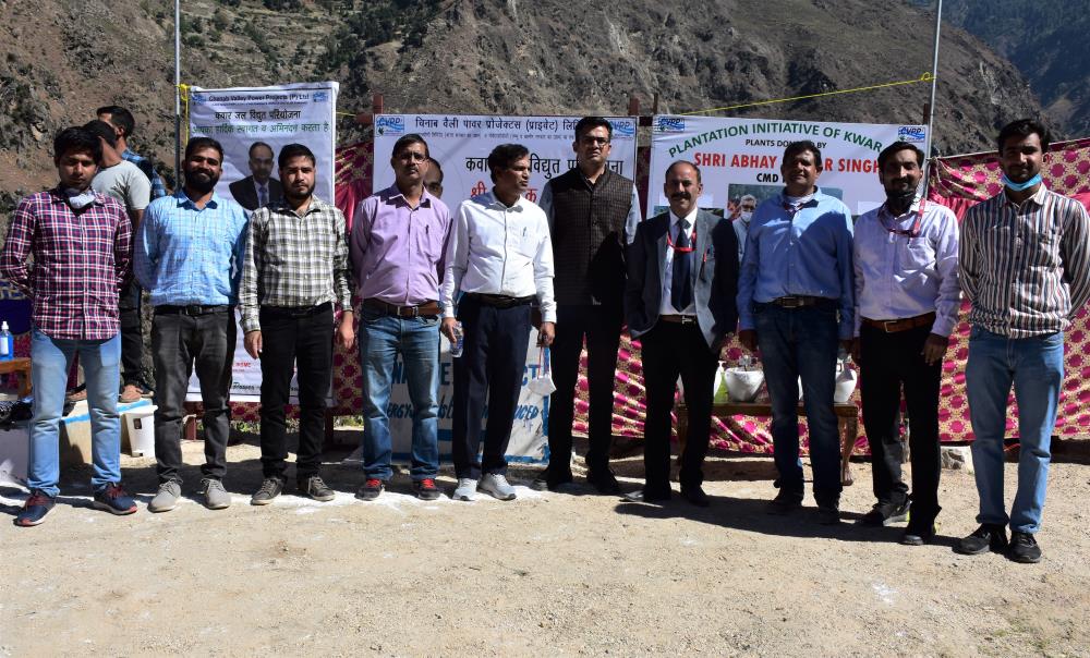 Kwar HEP Site Visit of Sh. Alok Kumar, Secretary Power, GOI, along with Joint Secretary- Distribution, CMD-NHPC, MD-CVPPPL and others Dignitaries & Sr. Officers on 07-10-2021