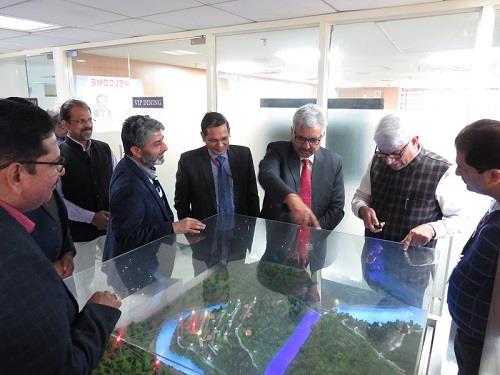 Chairman & Managing Director and Director (Technical) NHPC Ltd, visit CVPPPL Office, Jammu