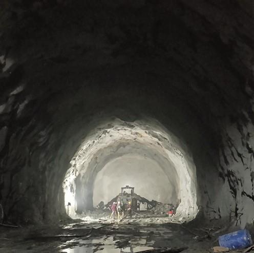 TRT 1 Downstream from Intermediate Adit
