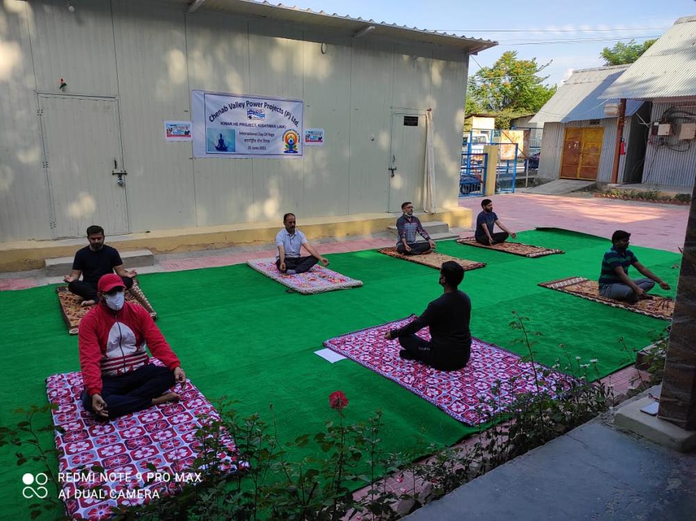 International Yoga Day on 21-06-2021 at KWAR HEP