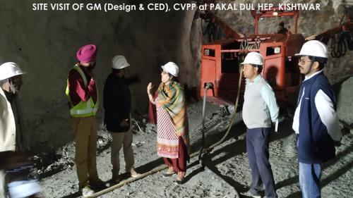  Site Visit of GM (Design &CED) at Pakal Dul HEP, Kishtwar