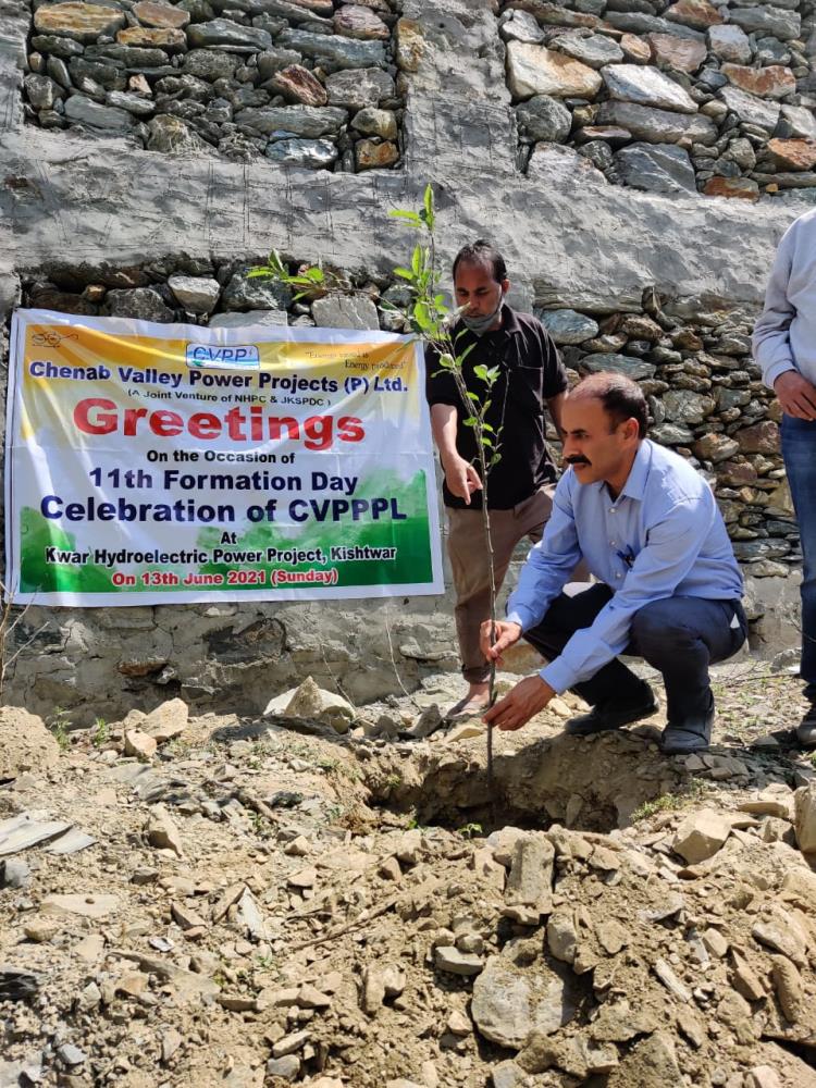 CELEBRATION OF 11TH FORMATION DAY OF CVPPPL AT KWAR HEP ON 13-06-2021